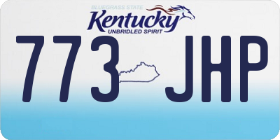 KY license plate 773JHP
