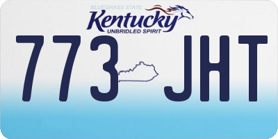 KY license plate 773JHT