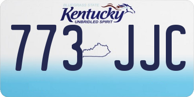 KY license plate 773JJC