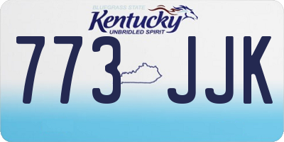 KY license plate 773JJK