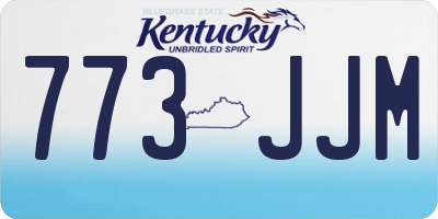 KY license plate 773JJM
