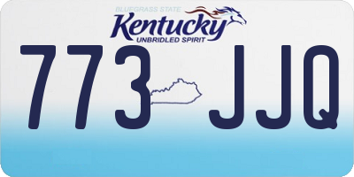 KY license plate 773JJQ