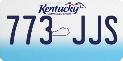 KY license plate 773JJS