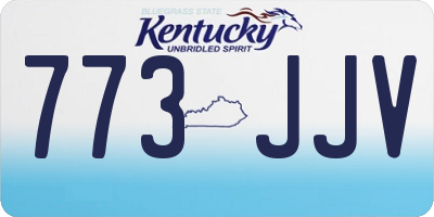 KY license plate 773JJV