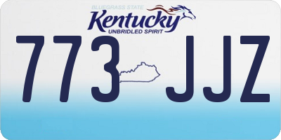KY license plate 773JJZ