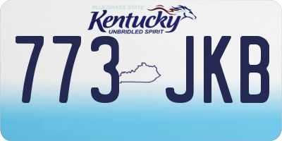 KY license plate 773JKB