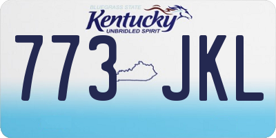 KY license plate 773JKL