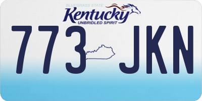 KY license plate 773JKN