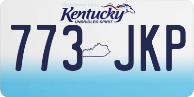 KY license plate 773JKP