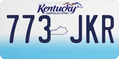 KY license plate 773JKR