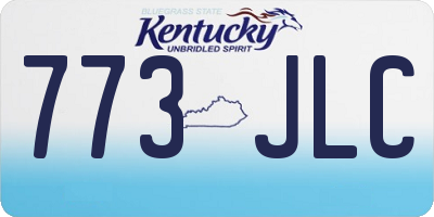 KY license plate 773JLC