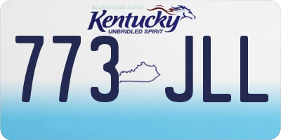 KY license plate 773JLL