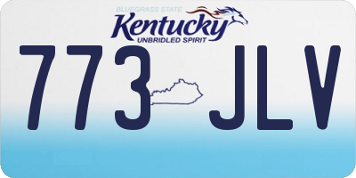 KY license plate 773JLV