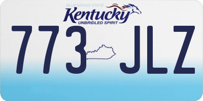 KY license plate 773JLZ