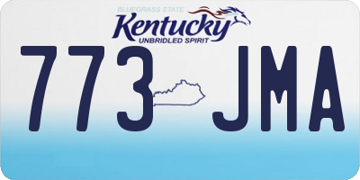 KY license plate 773JMA