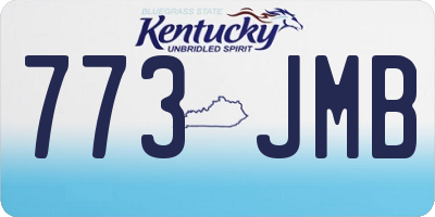 KY license plate 773JMB