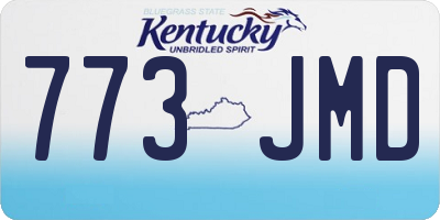 KY license plate 773JMD
