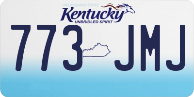 KY license plate 773JMJ