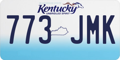 KY license plate 773JMK