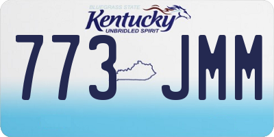 KY license plate 773JMM