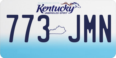 KY license plate 773JMN