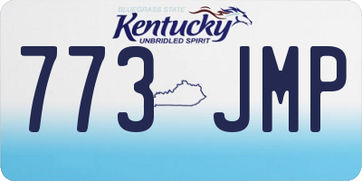 KY license plate 773JMP
