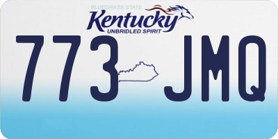 KY license plate 773JMQ