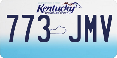 KY license plate 773JMV