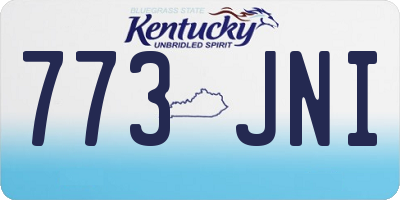 KY license plate 773JNI