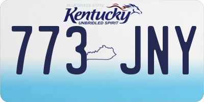 KY license plate 773JNY