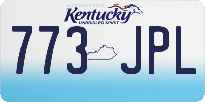 KY license plate 773JPL