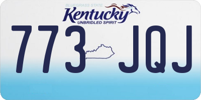 KY license plate 773JQJ