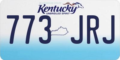 KY license plate 773JRJ