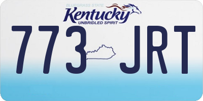 KY license plate 773JRT