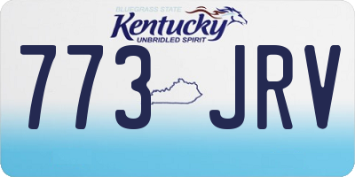 KY license plate 773JRV
