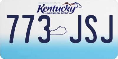 KY license plate 773JSJ