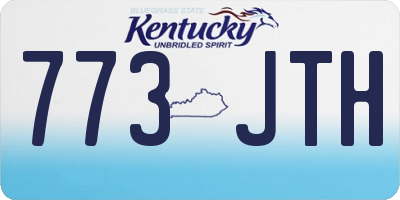 KY license plate 773JTH