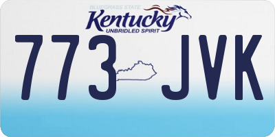 KY license plate 773JVK