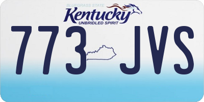 KY license plate 773JVS