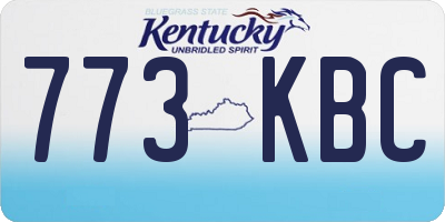 KY license plate 773KBC