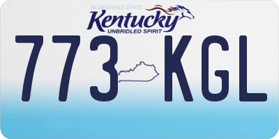 KY license plate 773KGL