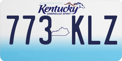 KY license plate 773KLZ