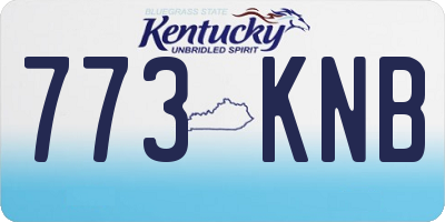 KY license plate 773KNB