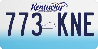 KY license plate 773KNE
