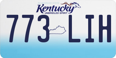 KY license plate 773LIH