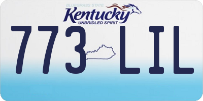 KY license plate 773LIL
