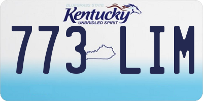 KY license plate 773LIM