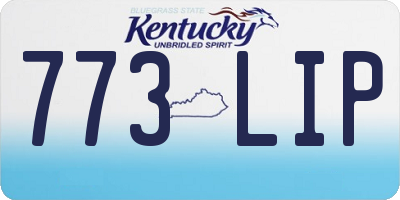 KY license plate 773LIP