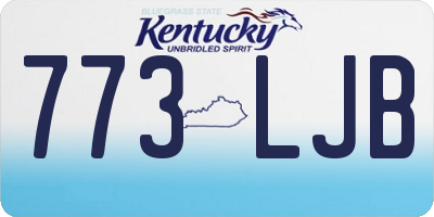 KY license plate 773LJB