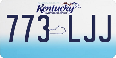 KY license plate 773LJJ